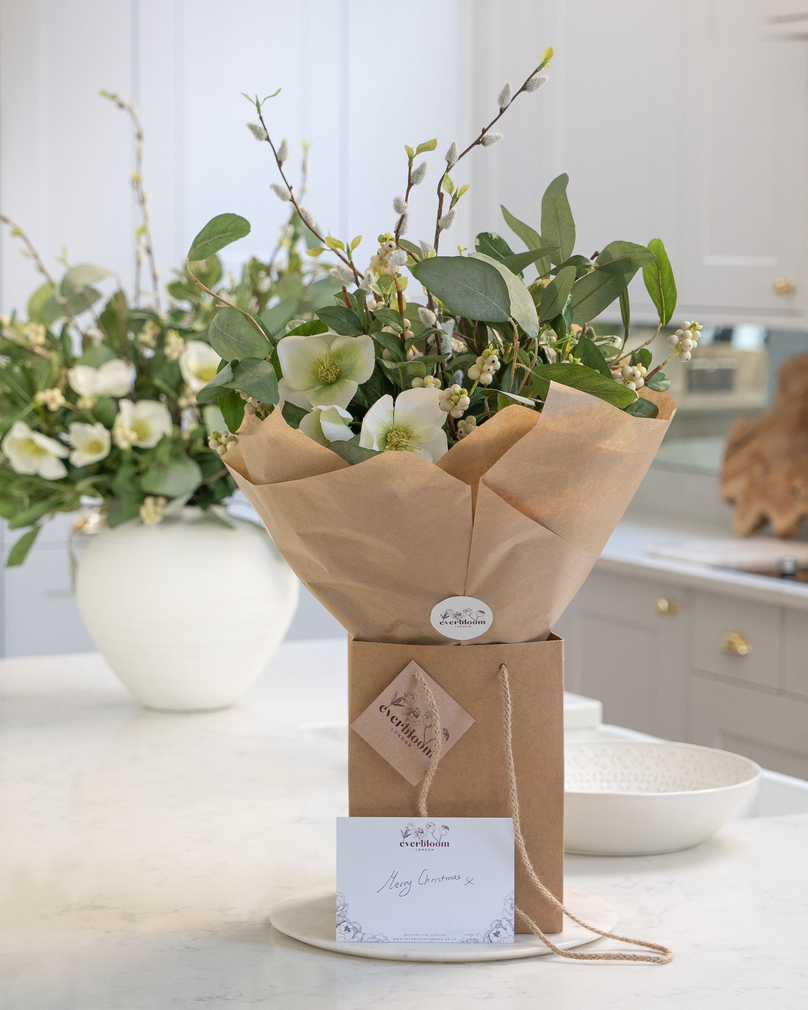 Snowberry Everlasting Bouquet