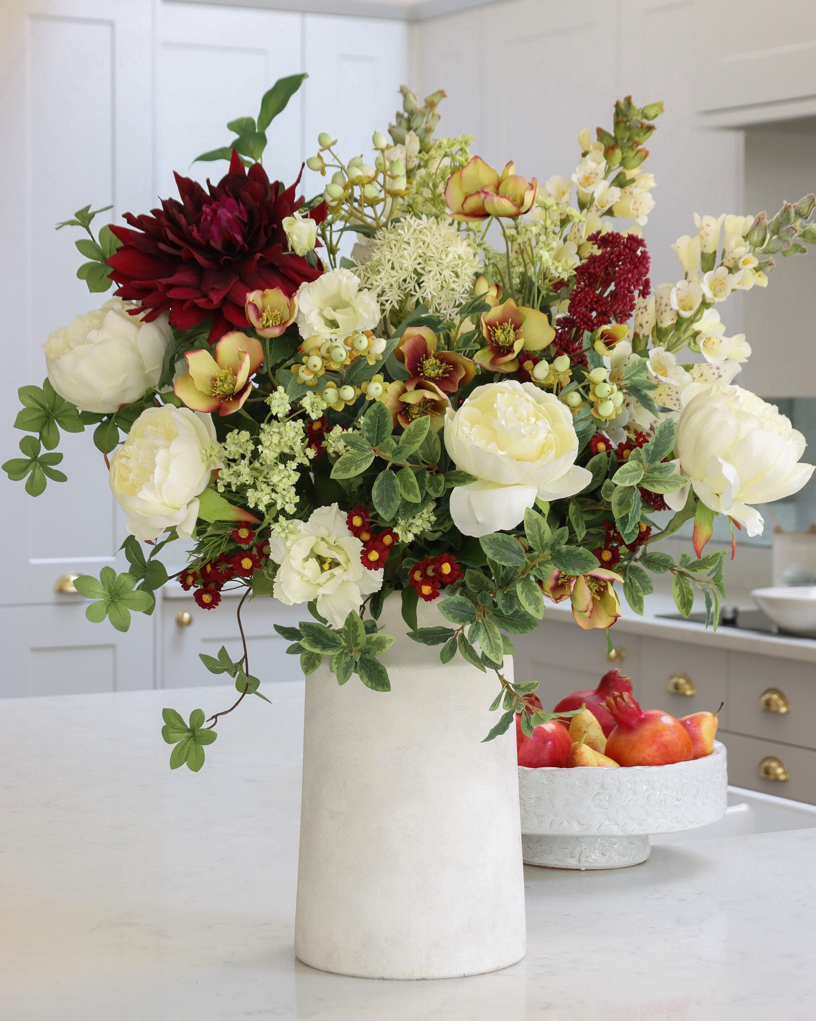 White Stone Urn