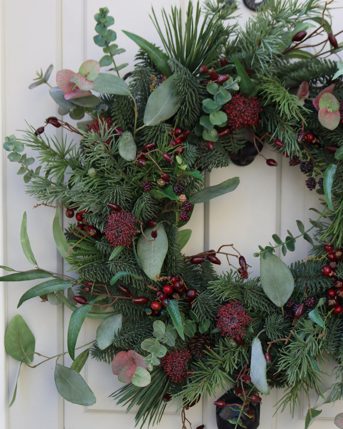 Burgundy Berry Everlasting Wreath