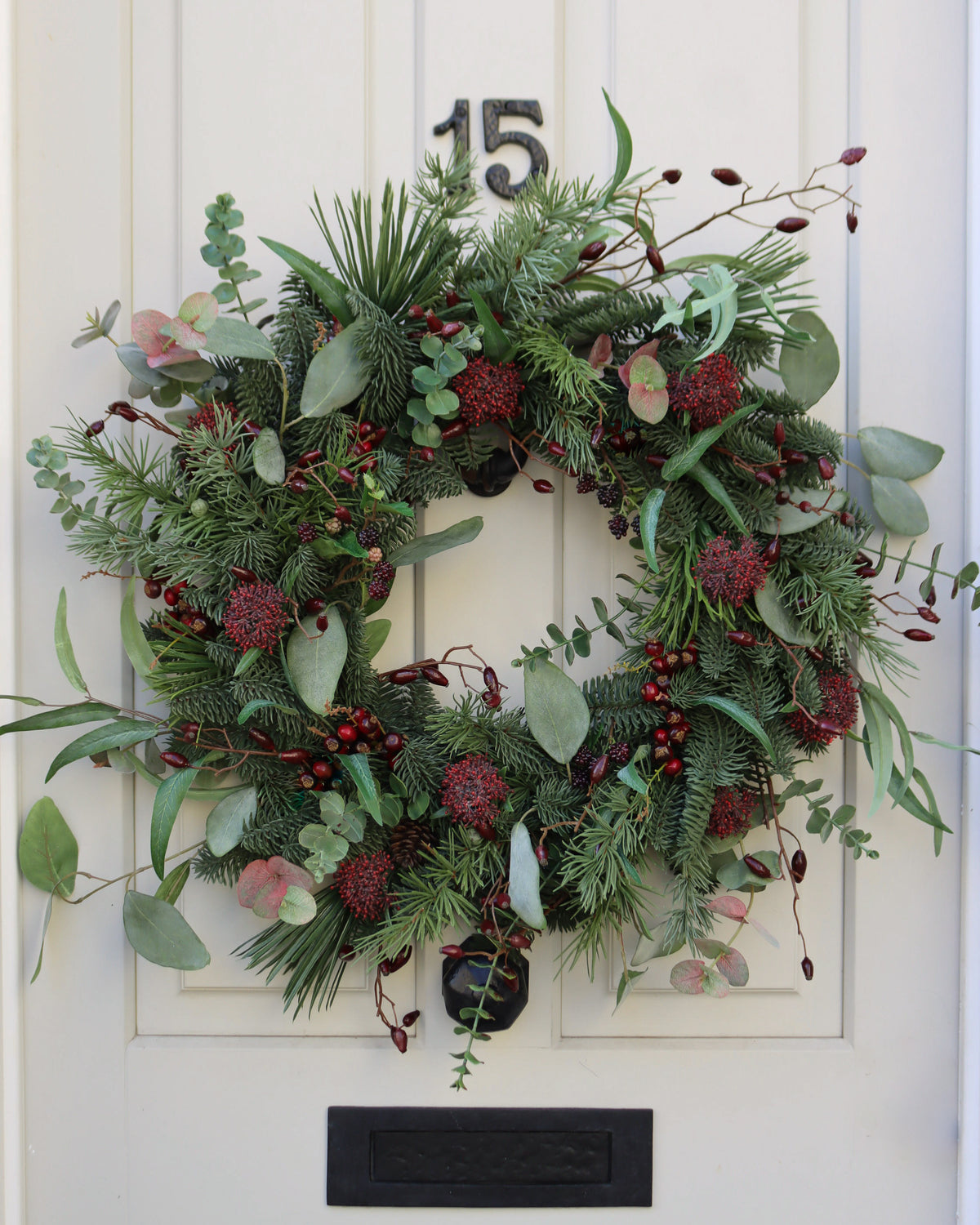 Burgundy Berry Everlasting Wreath