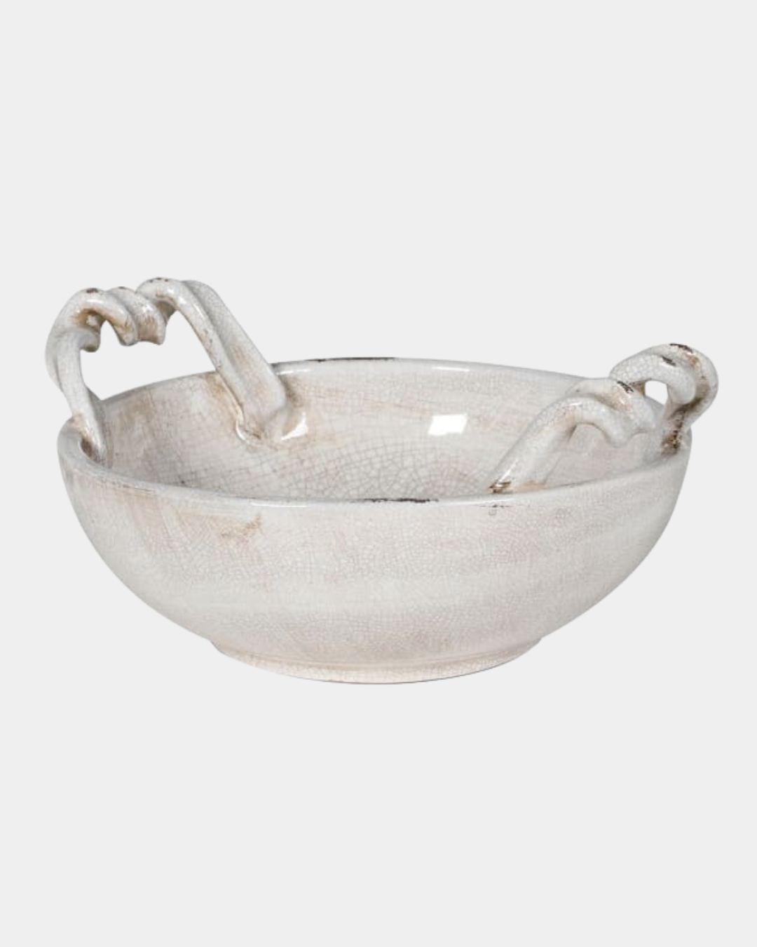 White Distressed Bowl