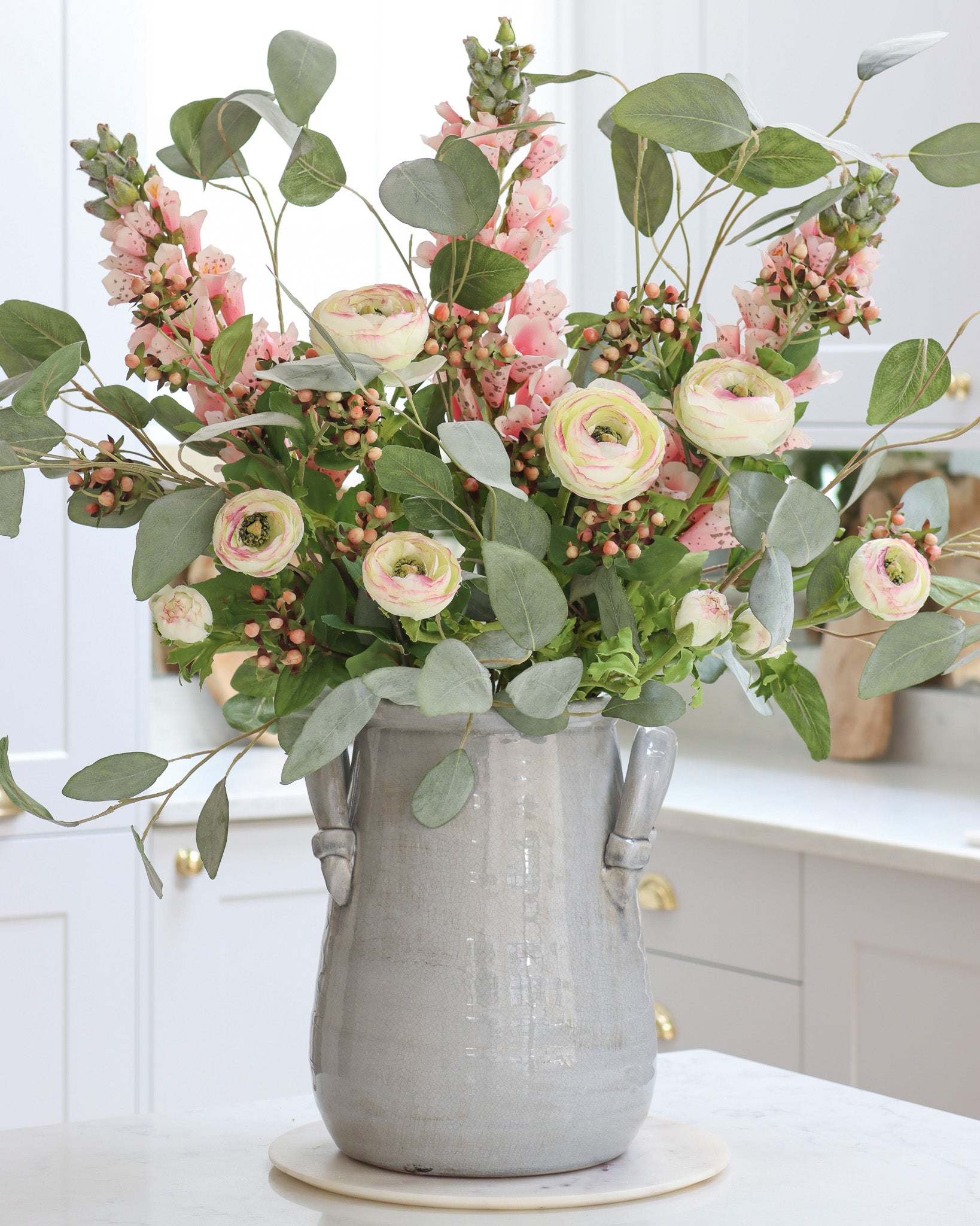 Pink Hypericum Berry Spray