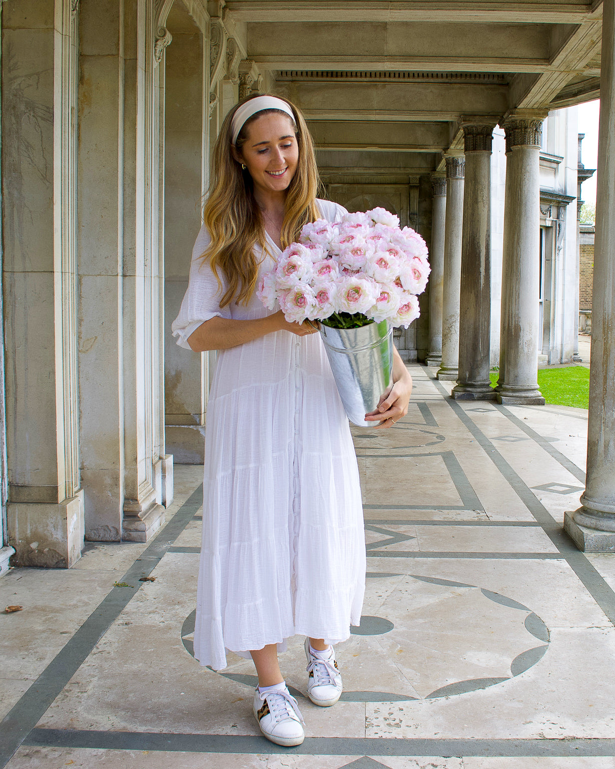 Cream & Pink Ranunculus