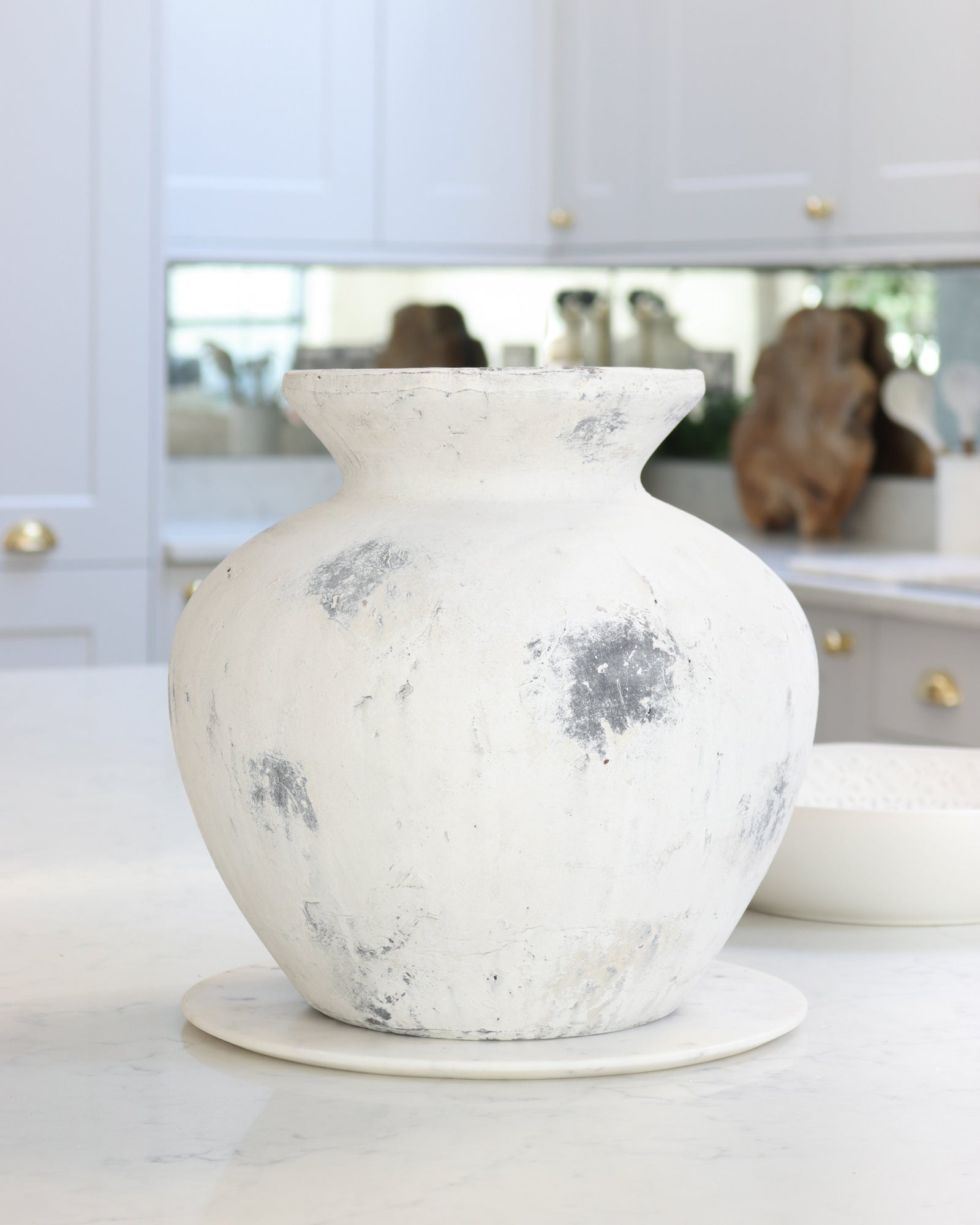 Stone White Vase