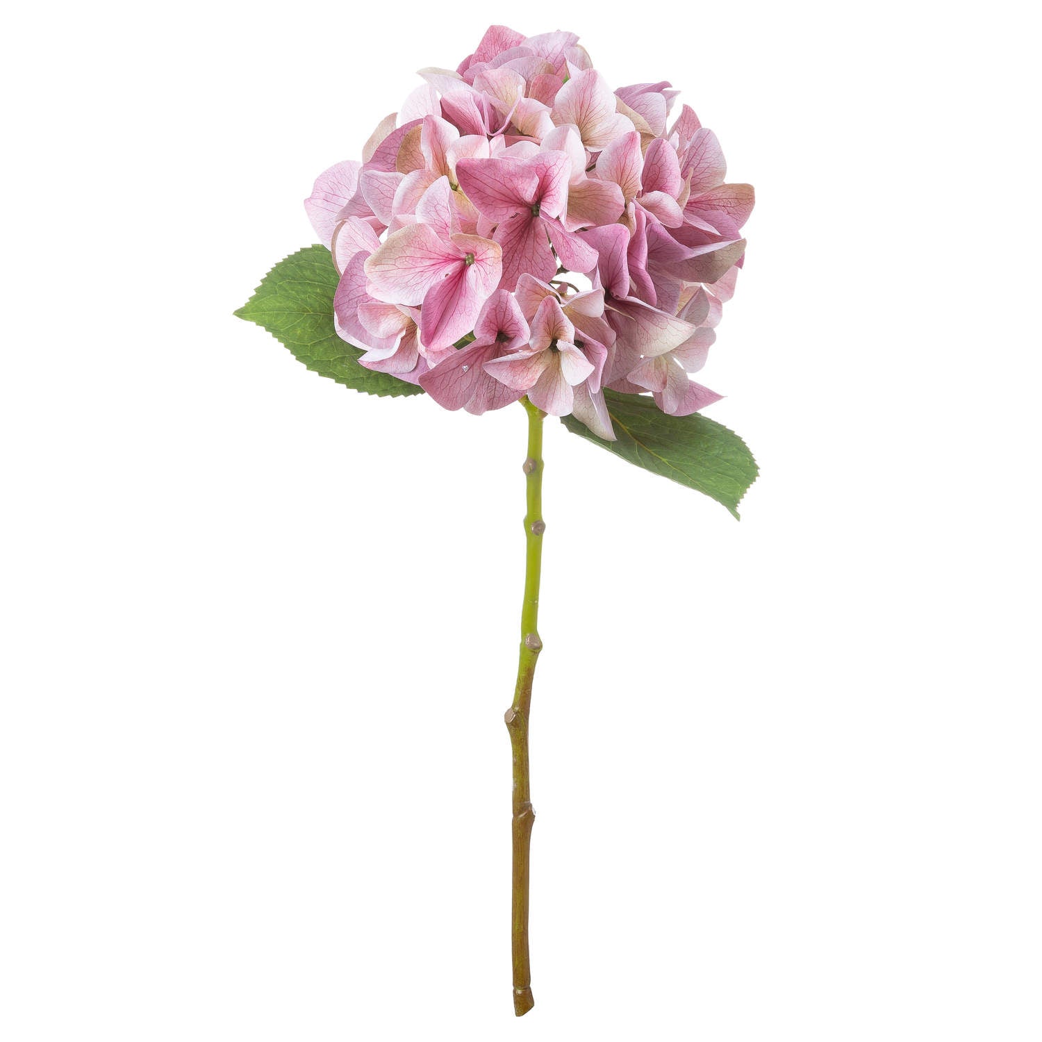 artificial pink hydrangea stem
