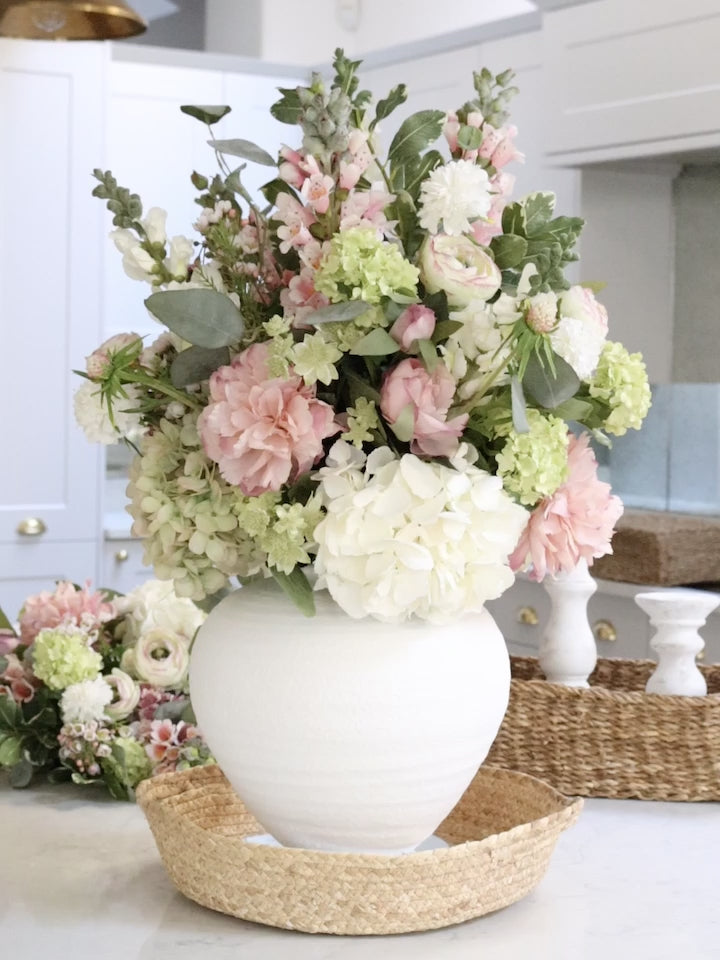 White artificial floral best sale arrangements